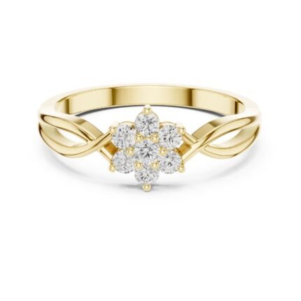 Ring in 18K, 14K or 9K Gold – Platinum  <br>Lychnis