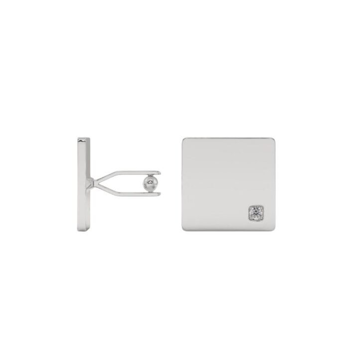 Cufflink in Silver Thym en fleurs - les bijoux d'angeli