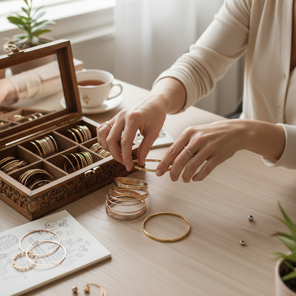 bracelet-jonc-accumulation-Les Bijoux D'Angeli-2