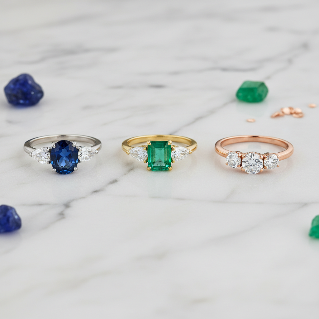 bague-fiancailles-3-pierres-Les Bijoux D'Angeli