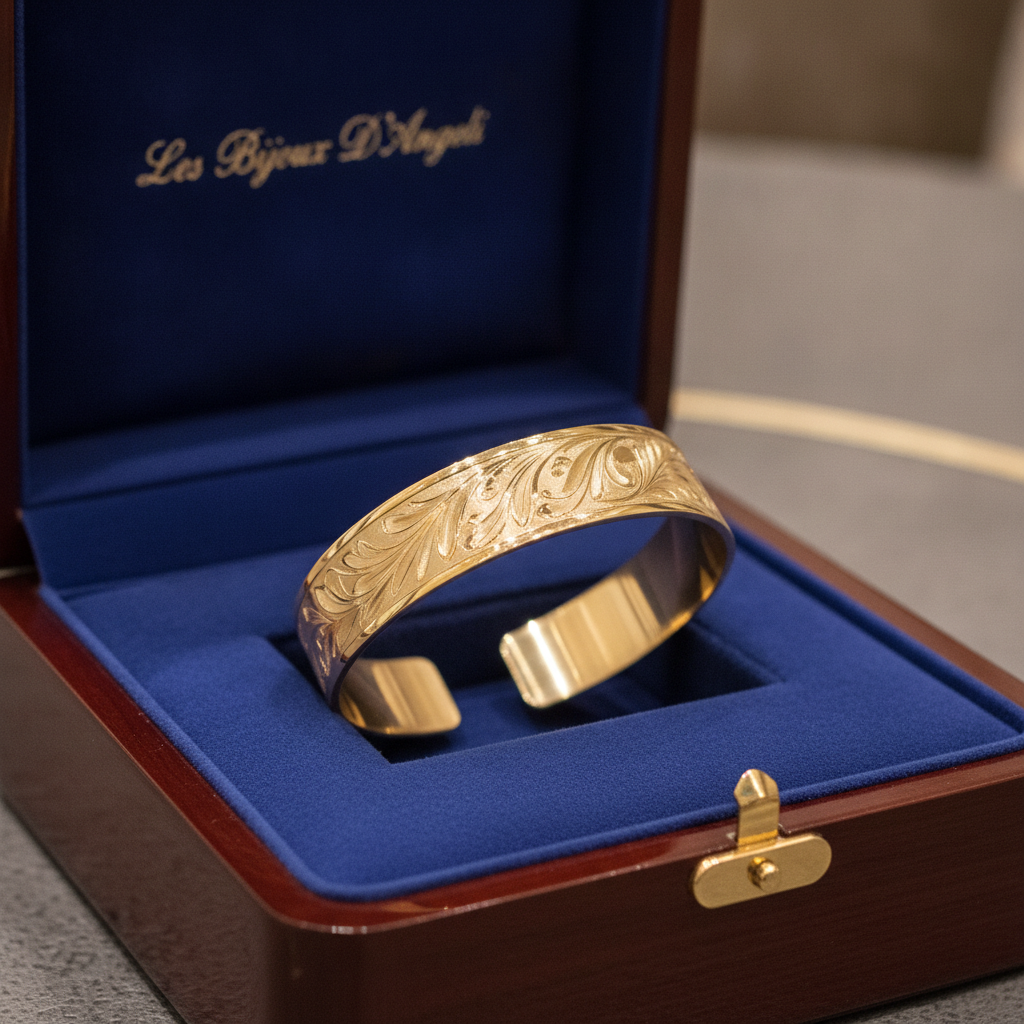 bracelet-or-massif-femme-Les Bijoux D'Angeli-2