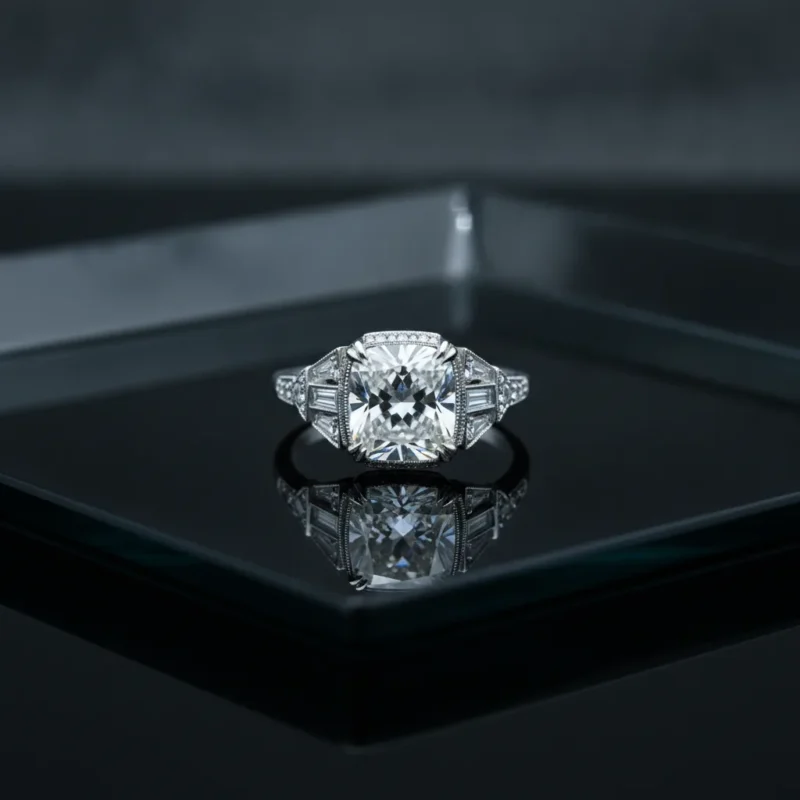 Bague fiançailles Art Déco – guide et tendances 2026 - bague fiancailles art deco