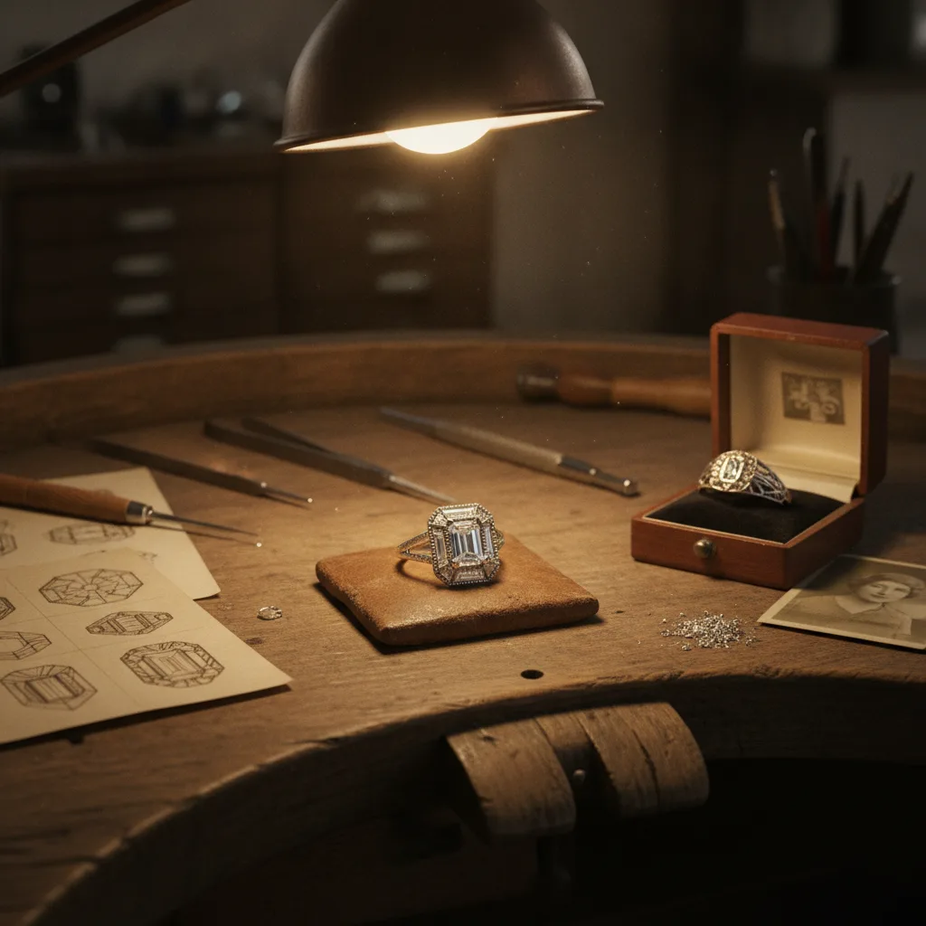 bague fiançailles Art Déco