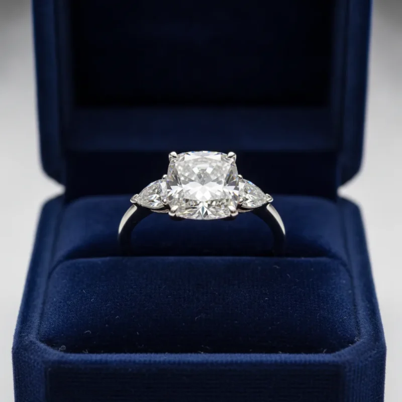 Bague de fiançailles trois pierres, guide et symbolique - bague fiancailles trois pierres