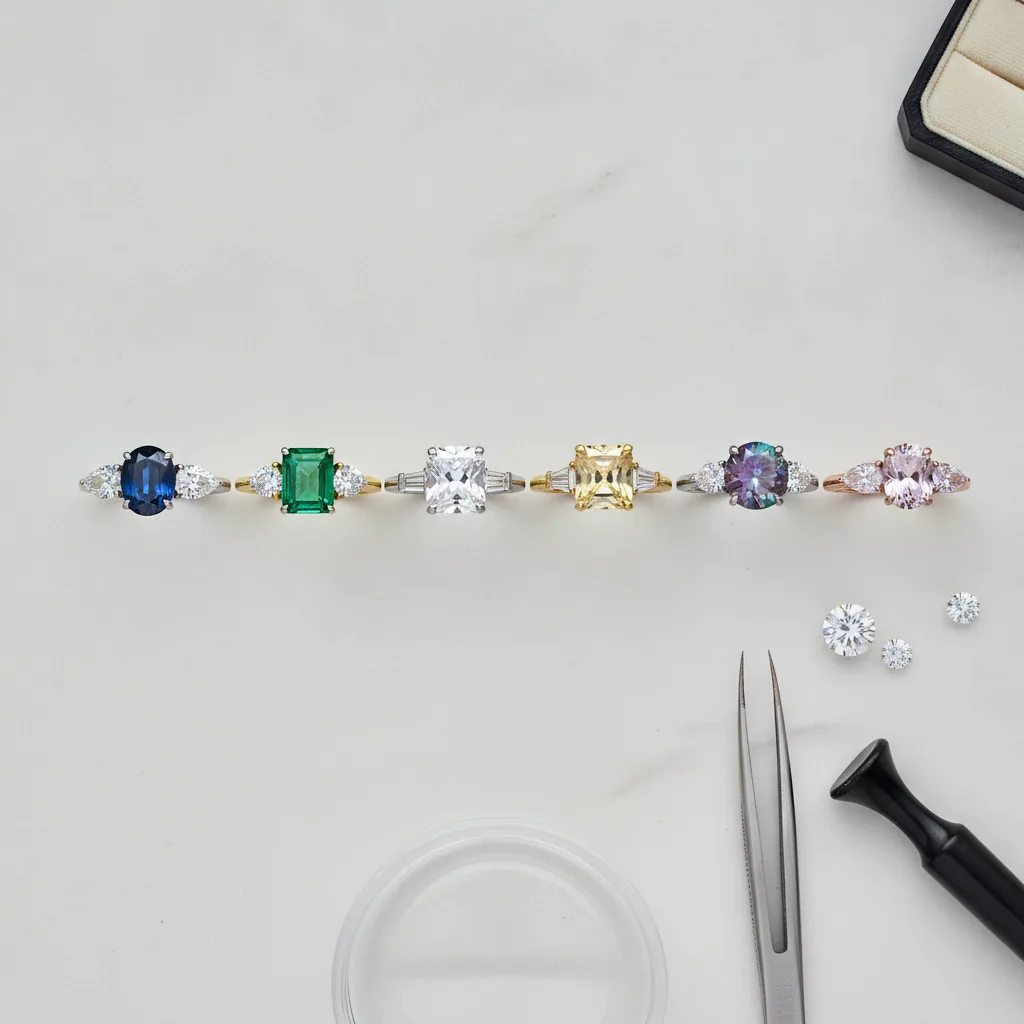bague fiançailles trois pierres