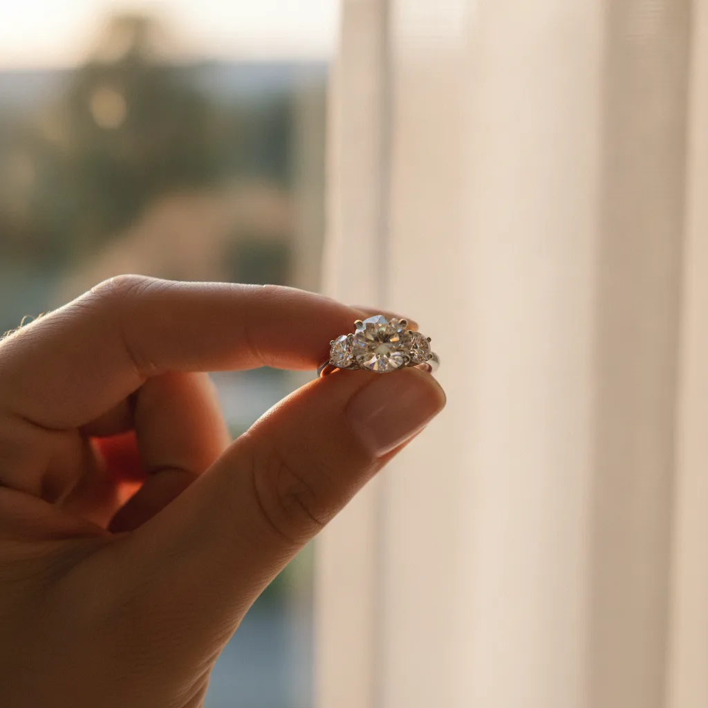bague fiançailles trois pierres