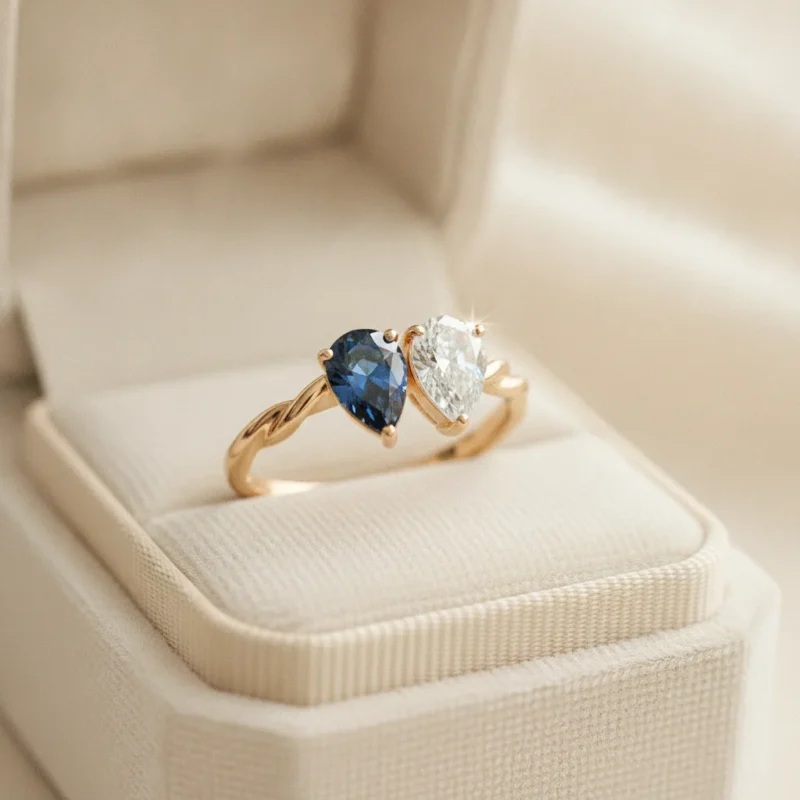 Bague toi et moi fiançailles – histoire et sur mesure - bague toi moi fiancailles