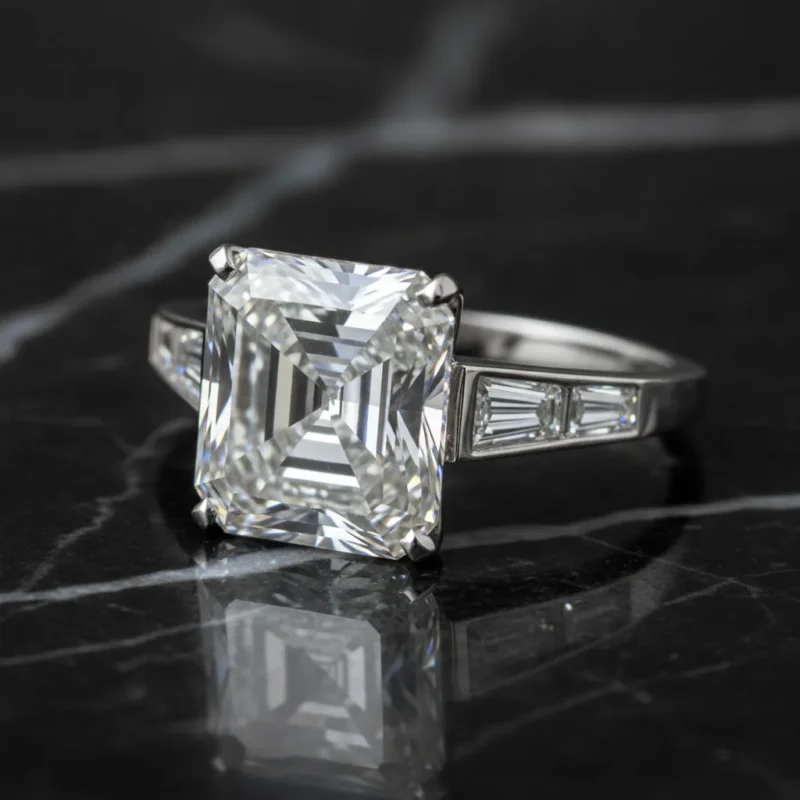 Diamant taille Asscher, guide d'achat complet 2026 - diamant taille asscher