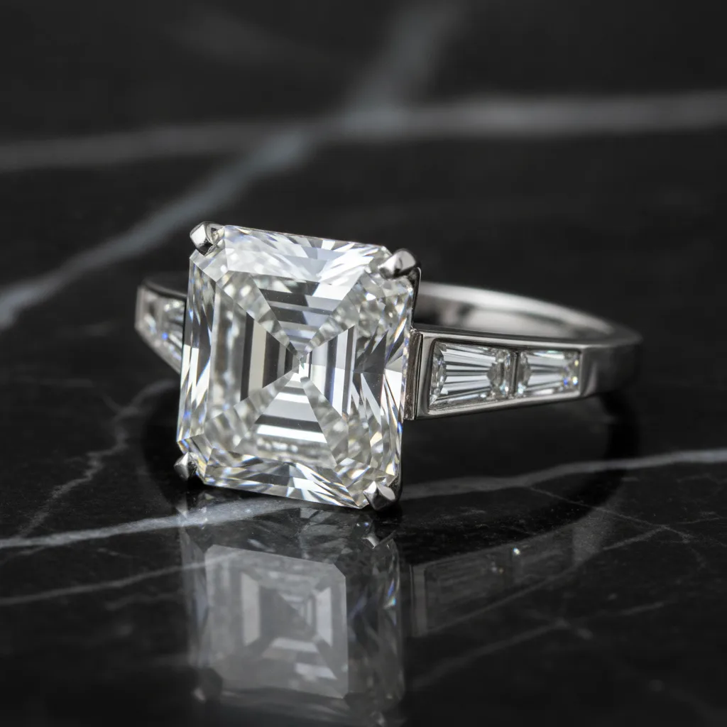 Diamant taille Asscher, guide d'achat complet 2026 - diamant taille asscher