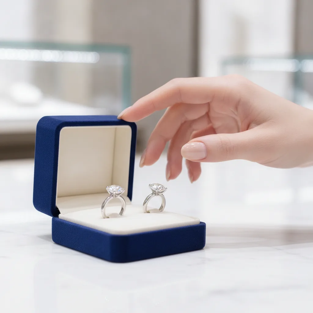 or blanc vs platine bague