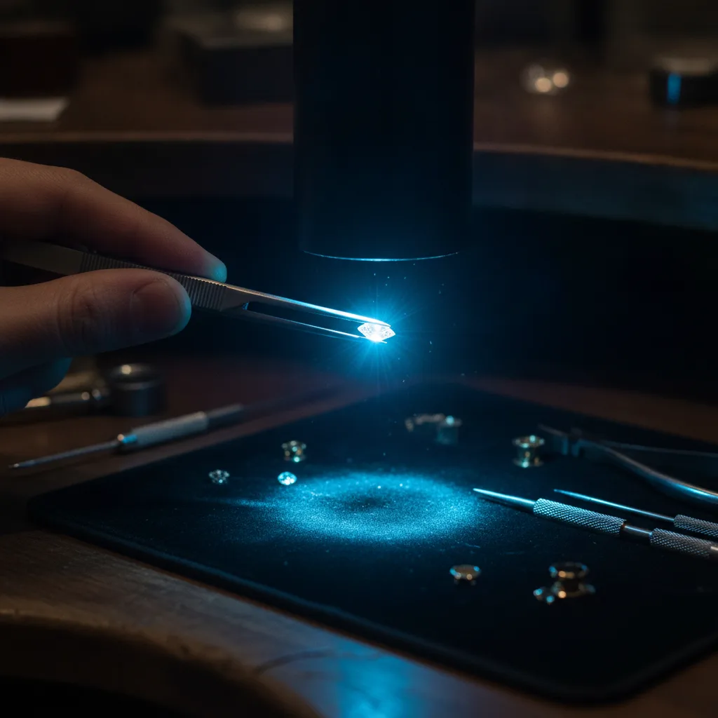 Fluorescence du diamant de laboratoire, atout ou défaut - fluorescence diamant laboratoire